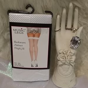 🎵 Music Legs Backseam Fishnet Thigh High 🤪